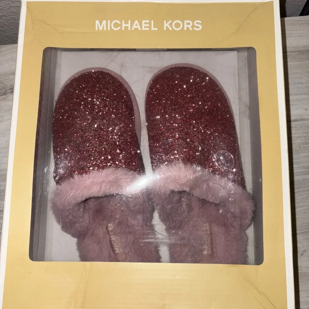 Michael Kors Rose Glitter Slippers - Picture 4 of 4